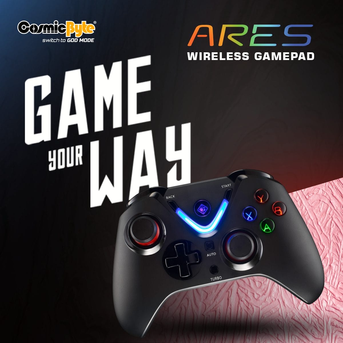 Cosmic Byte ARES Controller for PC with Magnetic Triggers - Cosmic