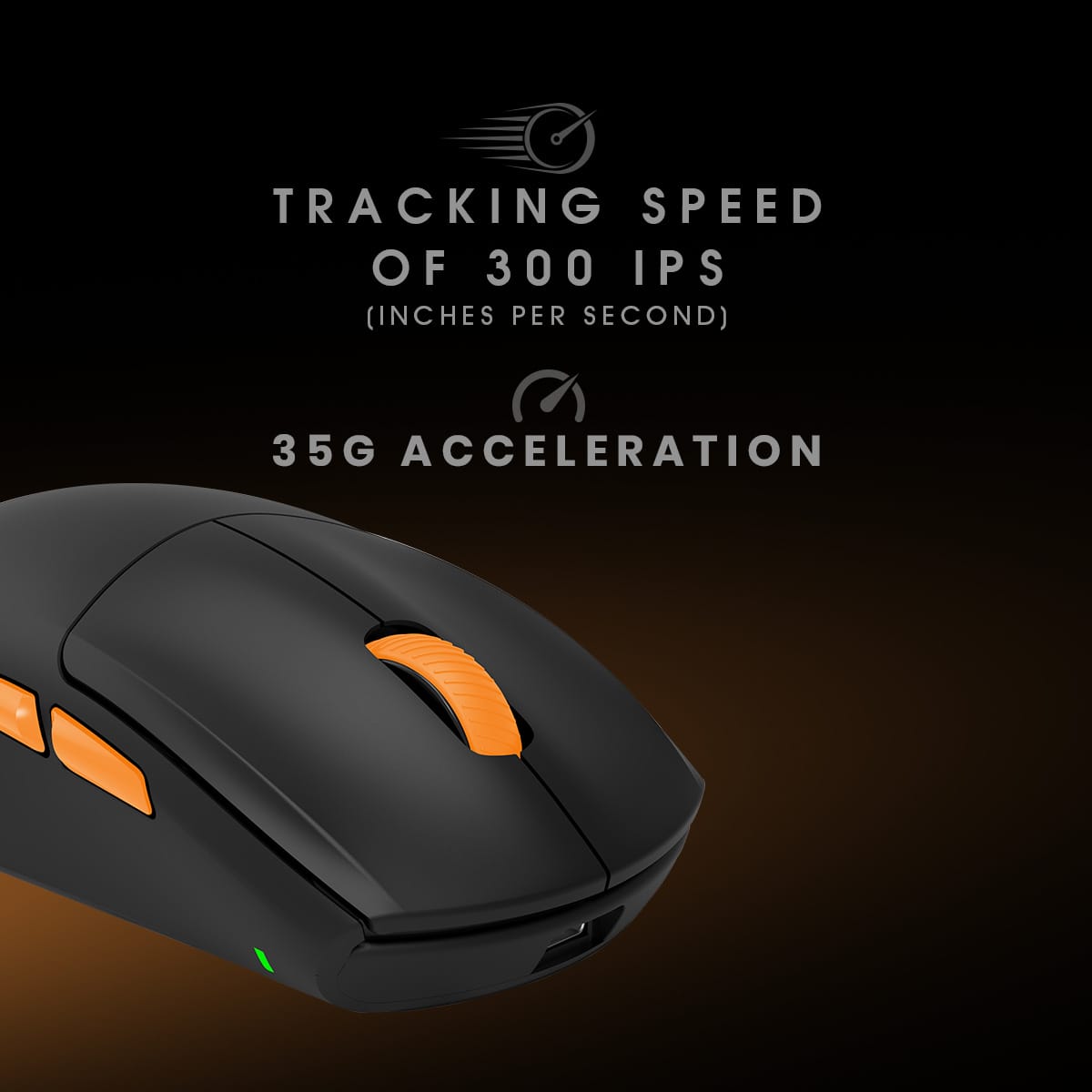 Cosmic Byte Atlas Wireless, Bluetooth, Wired Tri Mode Mouse (Black) - Green Apple Compunet