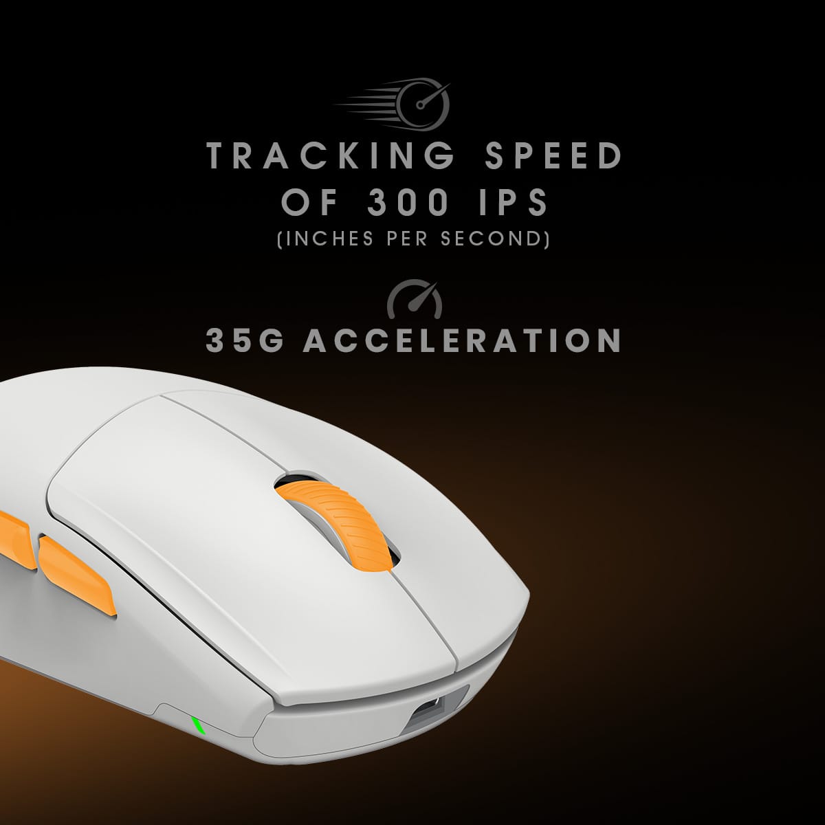 Cosmic Byte Atlas Wireless, Bluetooth, Wired Tri Mode Mouse (White) - Green Apple Compunet