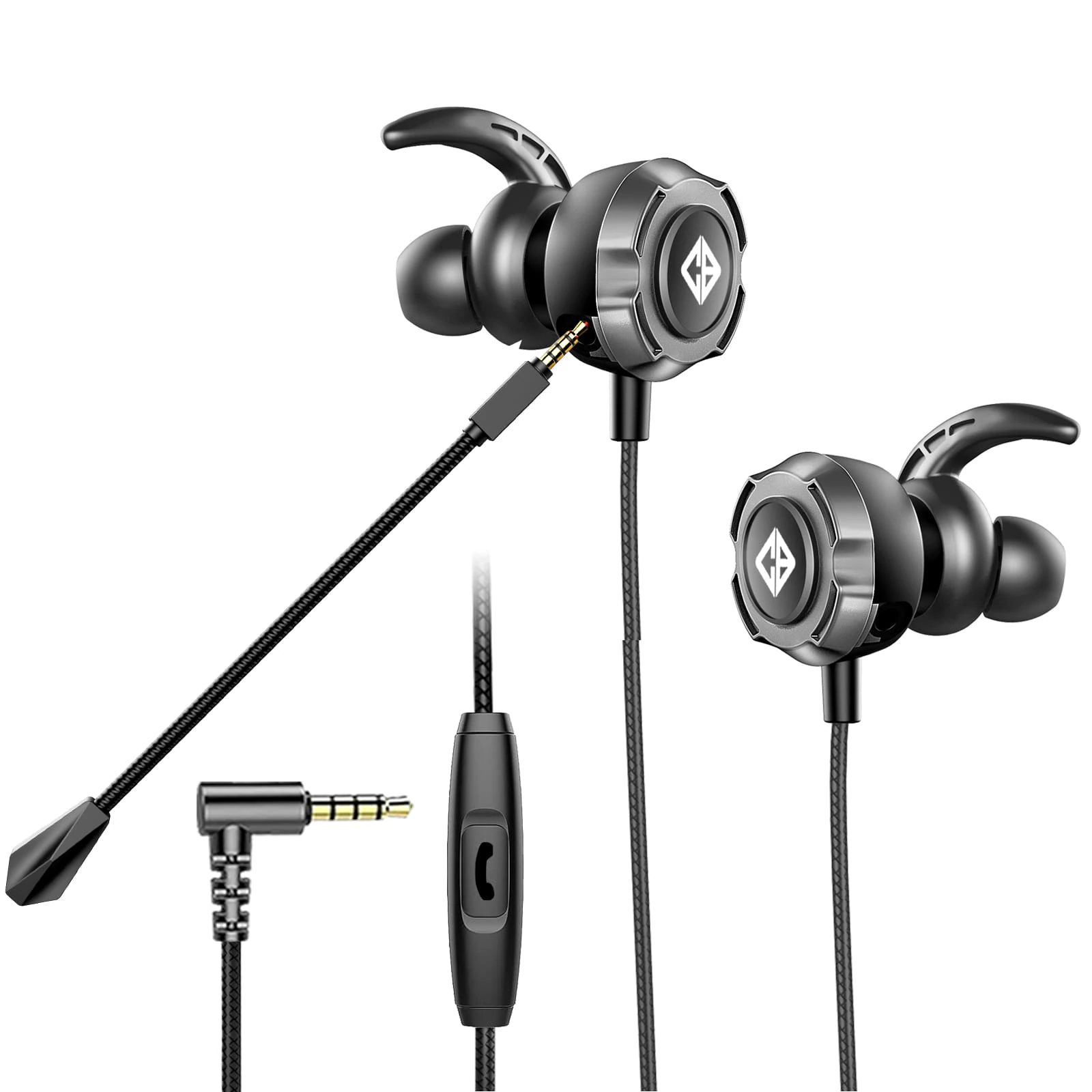 Earphones with detachable mic sale