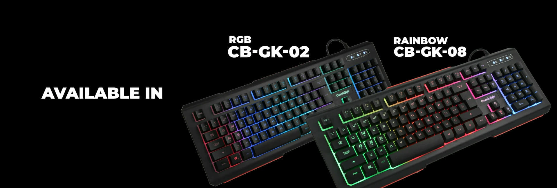 Cosmic Byte CB-GK-02 Corona Wired Gaming Keyboard (Black) - Green Apple Compunet