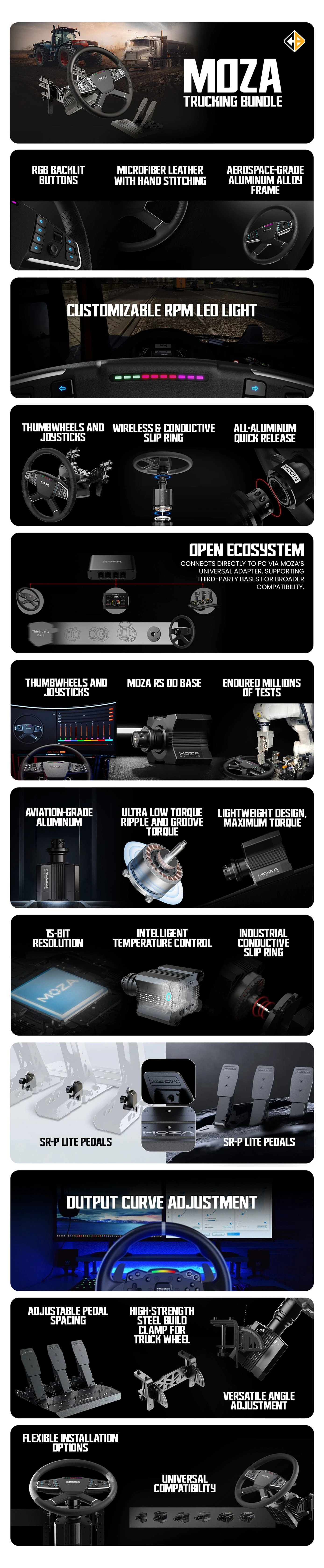 Moza R5 Truck Bundel - Cosmic Byte
